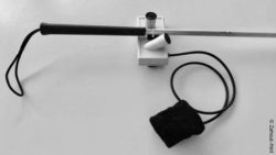 Photo: Prototype of the sensor for a cane; Copyright: Zahout-Heil