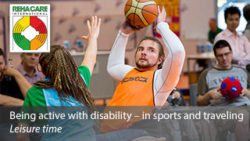 Photo: Man while playing wheelchair basketball; Copyright: Messe Düsseldorf