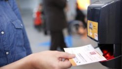 Foto: eTicket- and barcode scanner at the entry